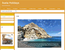 Tablet Screenshot of ikaria-holidays.com